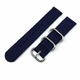 Montblanc Compatible Dark Blue Nylon Watch Band Strap Belt Army Military Ballistic Silver Buckle #6035
