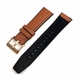 Breitling Compatible Light Brown Leather Watch Strap Quick Release Band Rose Gold Buckle #1528