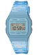 Casio F91WS-2 Digital Watch Blue Transparent Resin Classic Everyday Style F-91WS