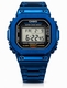 Casio G-Shock DW5600 Mod Blue PVD Steel Bezel Bracelet 5600 Full Custom Metal