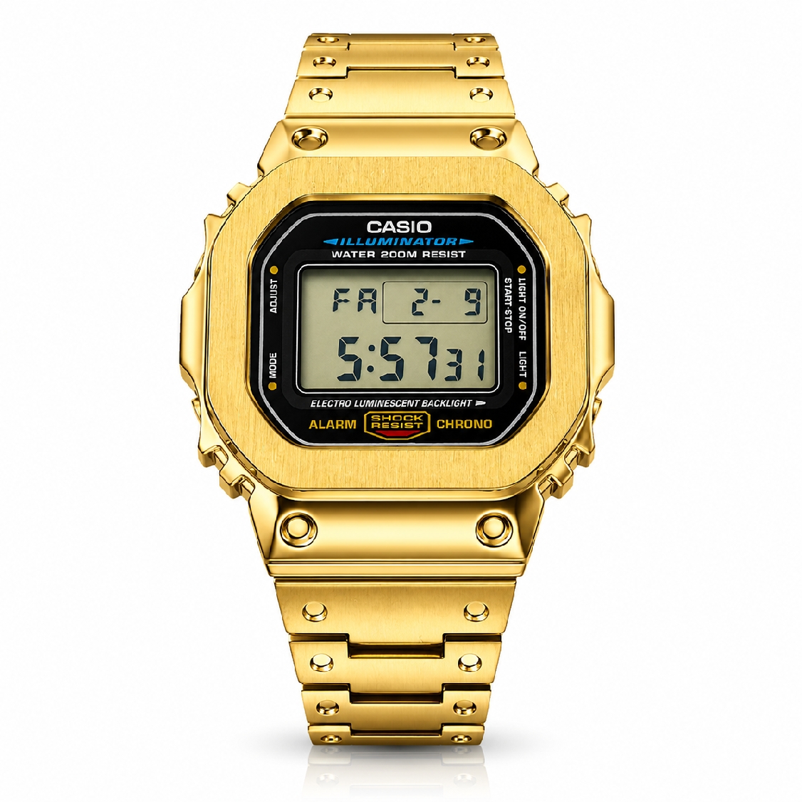 Casio G-Shock DW5600 Mod Steel Bezel Bracelet 5600 Full Metal