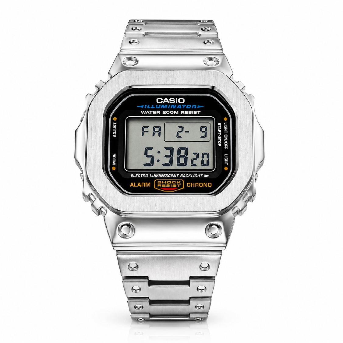 Casio G-Shock DW5600 Mod Steel Bezel Bracelet 5600 Full Metal