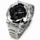 Casio G-Shock GA100-1A1 Mod Full Custom Metal Case and Bracelet Silver GA-100