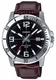 Men's Casio Leather Band Watch MTPVD01L MTP-VD01L-1B