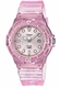 Casio LRW200HS-4EV Analog Transparent Resin Watch Women 100m Water Resistant