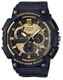 Casio MCW200H-9AV Analog Black Resin Watch Men 100M Water Resistant Gold Dial MCW-200H
