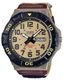 Casio MRW210HB-5BV Analog Beige Nylon Band Watch 100M Water Resistant