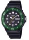 Casio MRW230H-1E3V Analog Resin Watch Green Bezel 100M Water Resistant