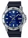Casio MTPVD01-2EV Analog Resin Watch Men Blue Dial 50M Water Resistant