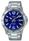 Casio MTPVD01D-2BV Analog Stainless Steel Watch Blue Dial 50m Water Resistant