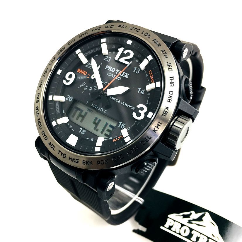 Casio Pro Trek Solar Atomic Comapss Altimeter Barometer Watch PRW6611Y1
