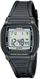 Casio W201-1AV Digital Black Resin Watch 10-Year Battery 50m Water Resistant
