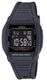 Casio W201-1BV Digital Black Resin Watch 10-Year Battery 50m Water Resistant