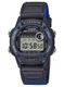 Casio W220HF-2AV Digital Watch 50M Water Resistant Resin Case Leather-Cloth Band LED Stopwatch Alarm