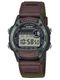 Casio W220HF-3AV Digital Watch 50M Water Resistant Resin Case Leather-Cloth Band LED Stopwatch Alarm