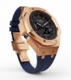 Casioak Mod Custom Watch Casio G-Shock GA-2100 Rose Gold And Blue Strap GA2100
