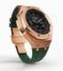 Casioak Mod Custom Watch Casio G-Shock GA-2100 Rose Gold And Green Strap GA2100