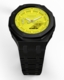 Casioak Mod Custom Yellow Dial Watch Casio G-Shock GA-2100-9A9 Black All Metal Steel Modded GA2100