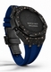Casioak Mod Kit Fits Casio G-Shock GA-2100 GA-2110 GAB2100 Watch Black Frosted Metal Case - Blue Strap