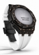 Casioak Mod Kit Fits Casio G-Shock GA-2100 GA-2110 GAB2100 Watch Black Frosted Metal Case - White Strap