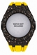 Casioak Mod Kit Fits Casio G-Shock GA-2100 GA-2110 GAB2100 Watch Black Frosted Metal Case - Yellow Strap