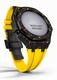 Casioak Mod Kit Fits Casio G-Shock GA-2100 GA-2110 GAB2100 Watch Black Frosted Metal Case - Yellow Strap