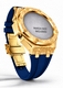 Casioak Mod Kit Fits Casio G-Shock GA-2100 GA-2110 GAB2100 Watch Gold Frosted Metal Case - Blue Strap