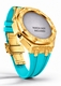 Casioak Mod Kit Fits Casio G-Shock GA-2100 GA-2110 GAB2100 Watch Gold Frosted Metal Case - Tiffany Blue Strap