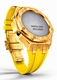 Casioak Mod Kit Fits Casio G-Shock GA-2100 GA-2110 GAB2100 Watch Gold Frosted Metal Case - Yellow Strap