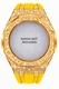 Casioak Mod Kit Fits Casio G-Shock GA-2100 GA-2110 GAB2100 Watch Gold Frosted Metal Case - Yellow Strap