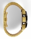 Casioak Mod Kit Fits Casio G-Shock GA-2100 GA-2110 GAB2100 Watch Gold Tone Metal Case and Bracelet with Black Bezel