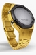 Casioak Mod Kit Fits Casio G-Shock GA-2100 GA-2110 GAB2100 Watch Gold Tone Metal Case and Bracelet with Black Bezel