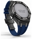 Casioak Mod Kit Fits Casio G-Shock GA-2100 GA-2110 GAB2100 Watch Iced Out Black Crystal Bezel Metal Case - Blue Strap
