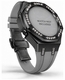 Casioak Mod Kit Fits Casio G-Shock GA-2100 GA-2110 GAB2100 Watch Iced Out Black Crystal Bezel Metal Case - Gray Strap