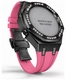 Casioak Mod Kit Fits Casio G-Shock GA-2100 GA-2110 GAB2100 Watch Iced Out Black Crystal Bezel Metal Case - Pink Strap