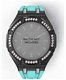Casioak Mod Kit Fits Casio G-Shock GA-2100 GA-2110 GAB2100 Watch Iced Out Black Crystal Bezel Metal Case - Tiffany Blue Strap