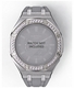 Casioak Mod Kit Fits Casio G-Shock GA-2100 GA-2110 GAB2100 Watch Iced Out Silver Crystal Bezel Metal Case - Gray Strap