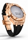Casioak Mod Kit Fits Casio G-Shock GA-2100 GA-2110 GAB2100 Watch Rose Gold Frosted Metal Case - Black Strap