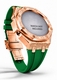 Casioak Mod Kit Fits Casio G-Shock GA-2100 GA-2110 GAB2100 Watch Rose Gold Frosted Metal Case - Green Strap