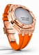 Casioak Mod Kit Fits Casio G-Shock GA-2100 GA-2110 GAB2100 Watch Rose Gold Frosted Metal Case - Orange Strap