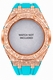 Casioak Mod Kit Fits Casio G-Shock GA-2100 GA-2110 GAB2100 Watch Rose Gold Frosted Metal Case - Tiffany Blue Strap