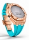 Casioak Mod Kit Fits Casio G-Shock GA-2100 GA-2110 GAB2100 Watch Rose Gold Frosted Metal Case - Tiffany Blue Strap