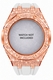 Casioak Mod Kit Fits Casio G-Shock GA-2100 GA-2110 GAB2100 Watch Rose Gold Frosted Metal Case - White Strap