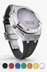 Casioak Mod Kit Fits Casio G-Shock GA-2100 GA-2110 GAB2100 Watch Silver Case - Black Strap