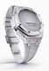 Casioak Mod Kit Fits Casio G-Shock GA-2100 GA-2110 GAB2100 Watch Silver Case - Gray Strap