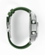 Casioak Mod Kit Fits Casio G-Shock GA-2100 GA-2110 GAB2100 Watch Silver Case - Green Strap