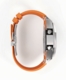 Casioak Mod Kit Fits Casio G-Shock GA-2100 GA-2110 GAB2100 Watch Silver Case - Orange Strap