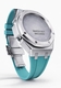 Casioak Mod Kit Fits Casio G-Shock GA-2100 GA-2110 GAB2100 Watch Silver Case - Tiffany Blue Strap