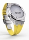 Casioak Mod Kit Fits Casio G-Shock GA-2100 GA-2110 GAB2100 Watch Silver Case - Yellow Strap