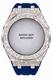 Casioak Mod Kit Fits Casio G-Shock GA-2100 GA-2110 GAB2100 Watch Silver Frosted Metal Case - Blue Strap
